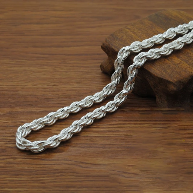 Silver Rope Chain for Men: A Trendy and Masculine Jewelry Choice