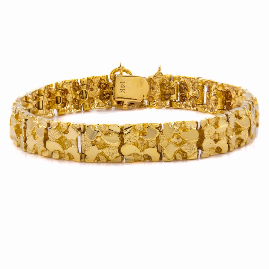 Gold nugget bracelet: Timeless Elegance